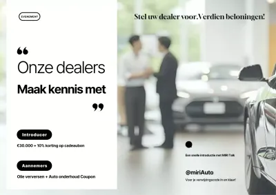 Groen Modern Auto Evenement