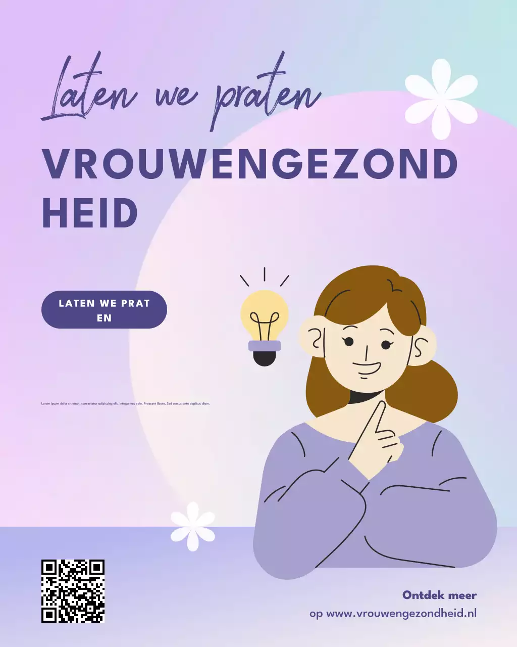 Purple Modern Health-aankondiging