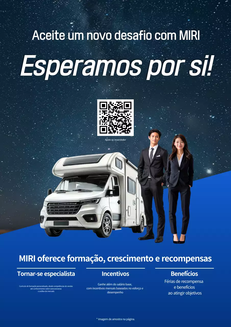 Blue Modern Recruitment Recrutamento