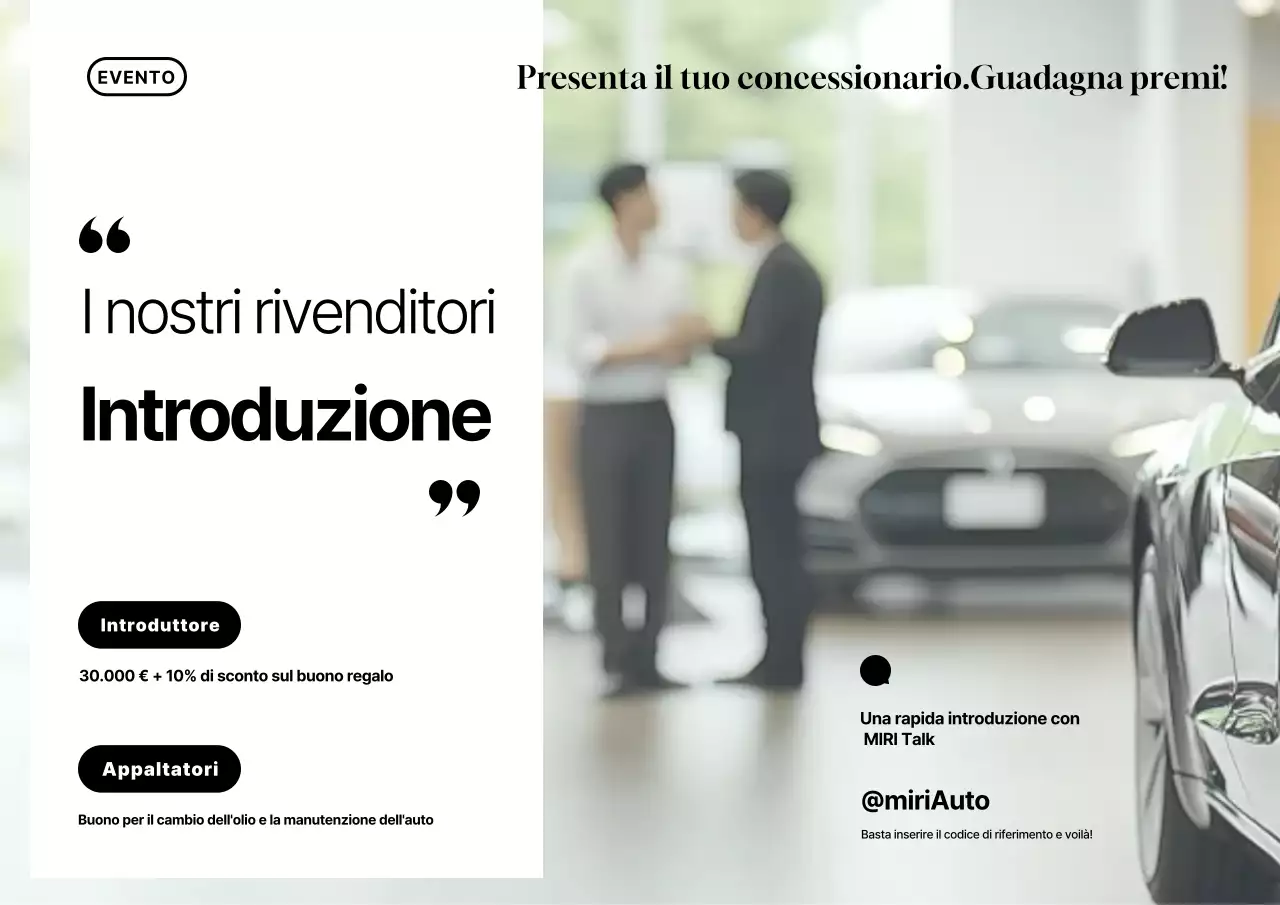 Evento per auto moderne ed ecologiche