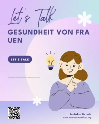 Lila Moderne Gesundheitsankündigung