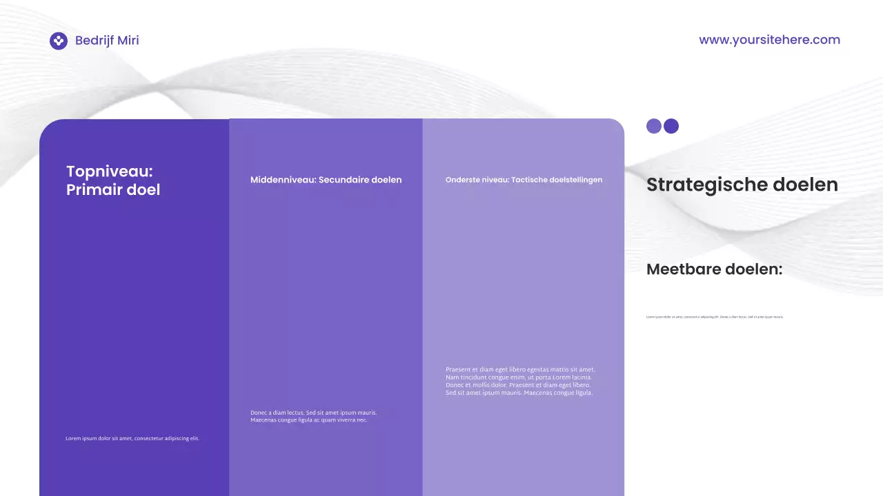 Paarse moderne digitale marketingpresentatie