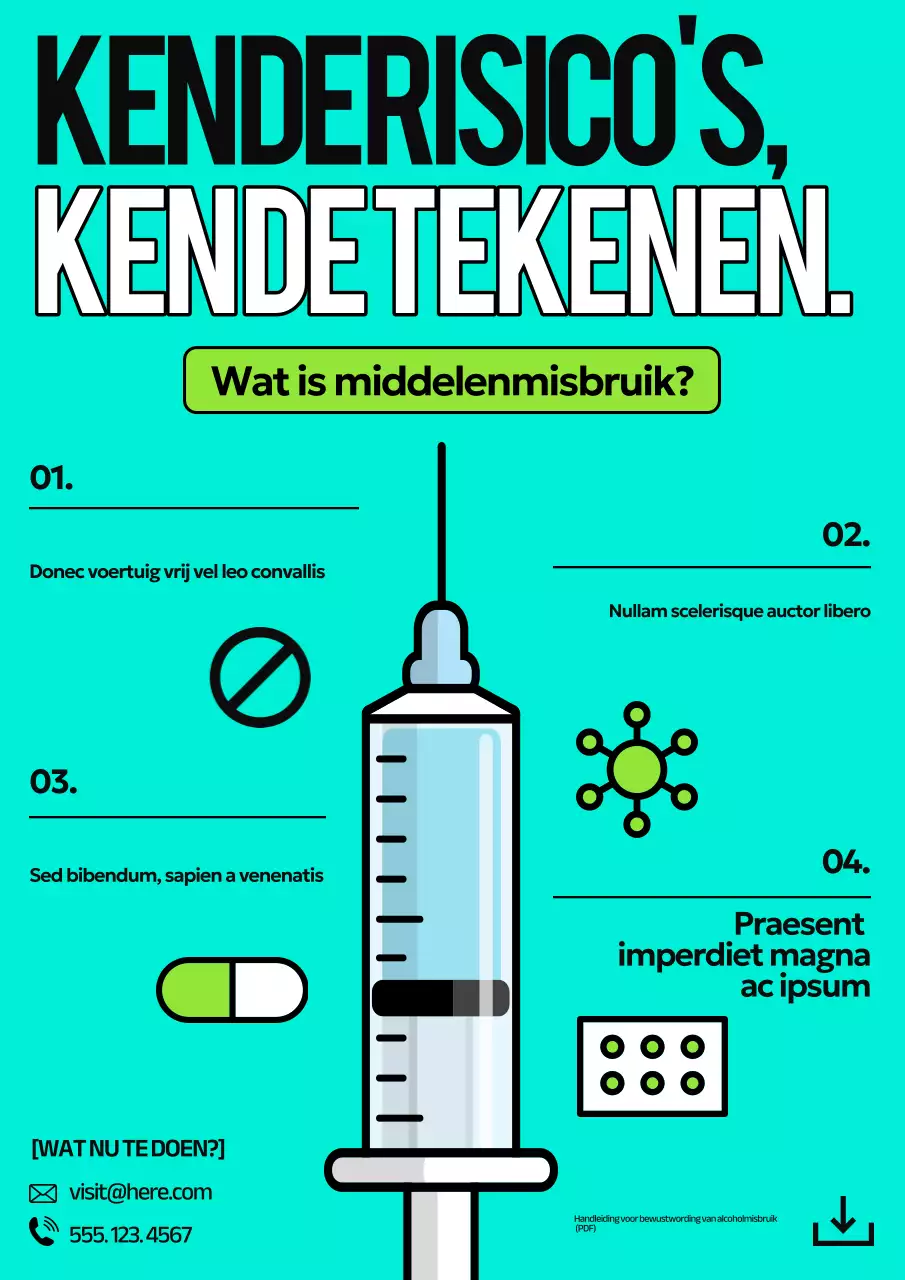Teal Modern Substance Guide-poster