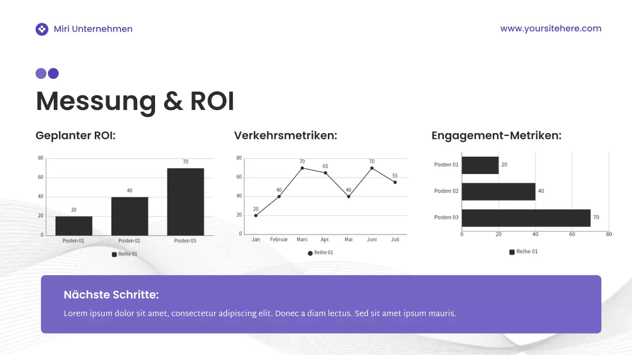 Lila Moderne Digitalmarketing-Präsentation