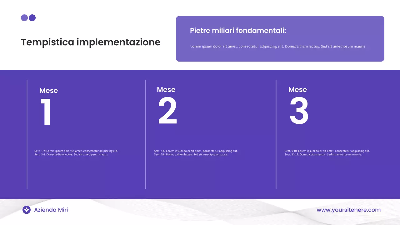 Presentazione del marketing digitale moderno viola