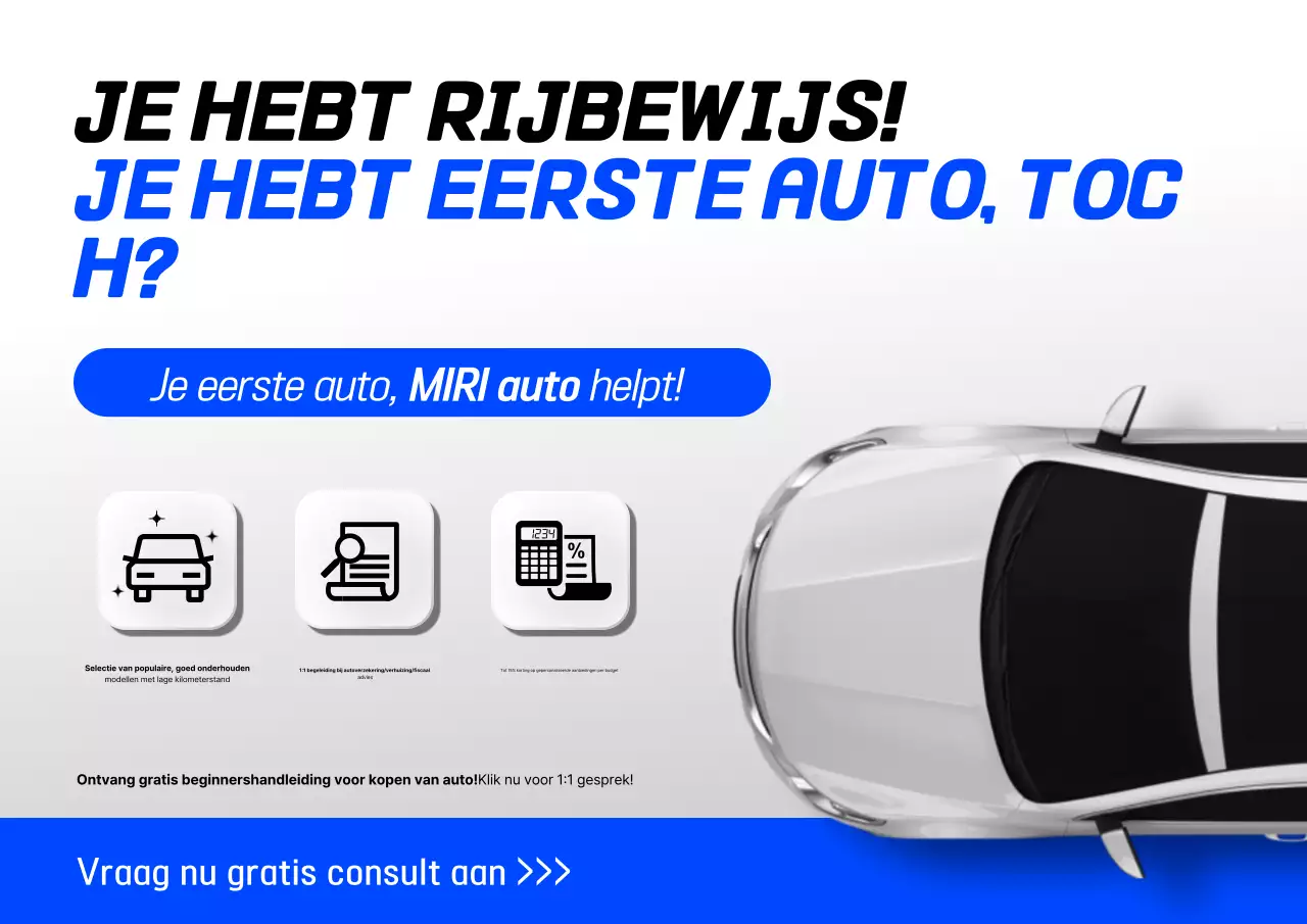 Speciale aanbieding voor starters in strak blauw en wit