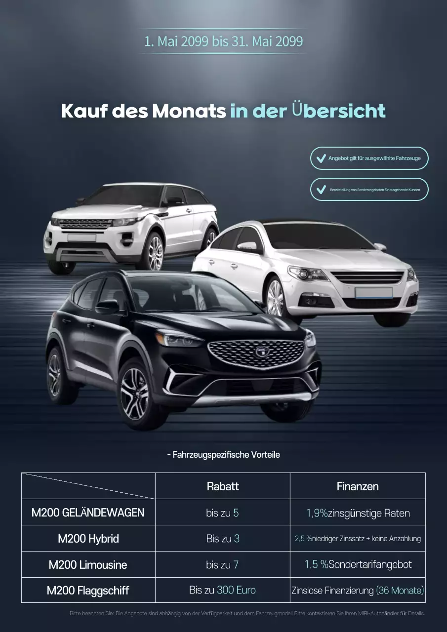 Sky Blue Moderner Autoverkauf