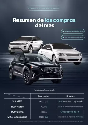 Venta de coches modernos color azul cielo