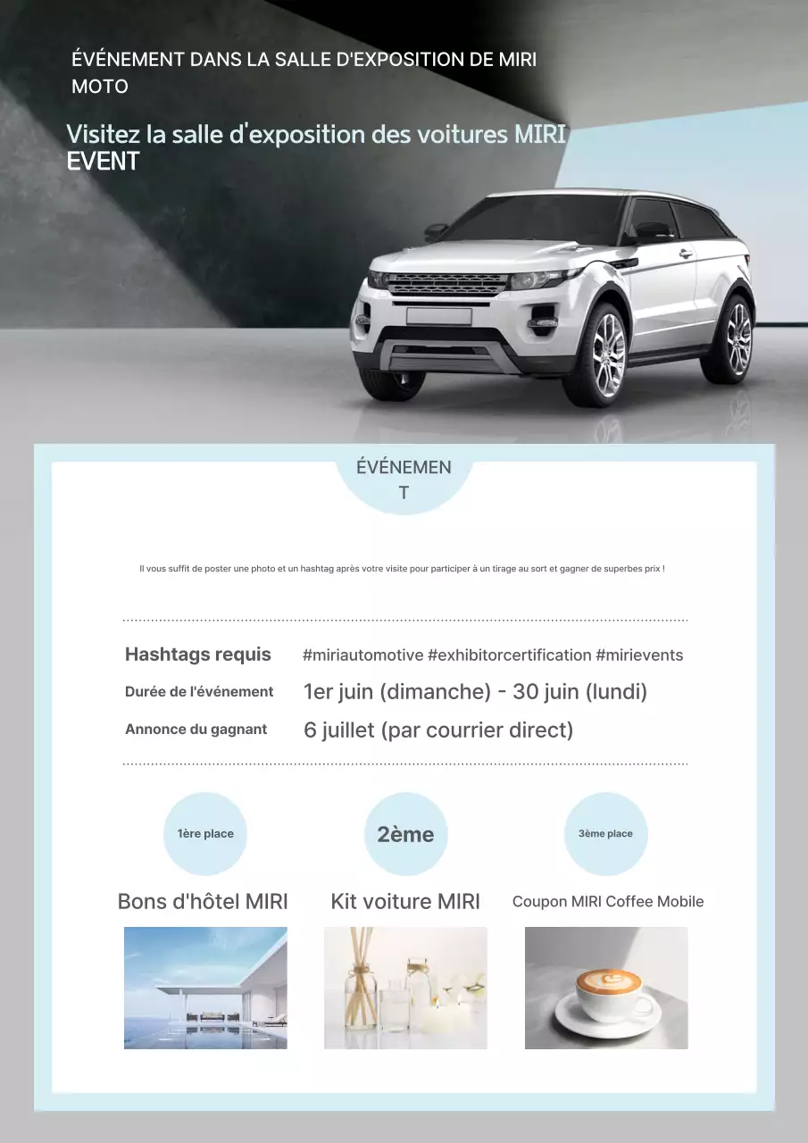 Guide de l'événement Mint Modern Car