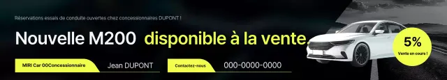 Promotion de lancement d'une nouvelle voiture noire simple