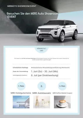 Leitfaden für neuwertige moderne Autoveranstaltungen