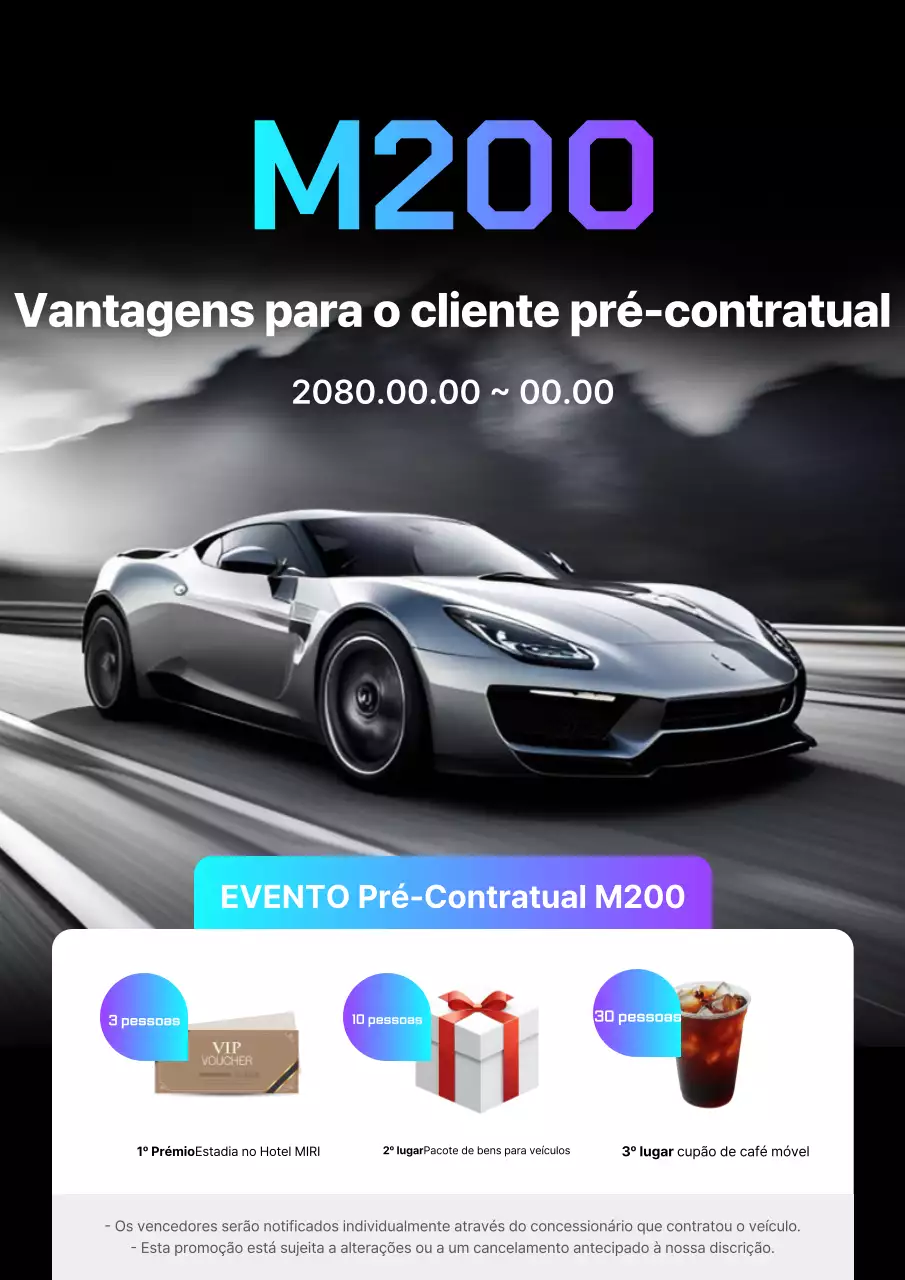 Evento de carros pretos estilosos