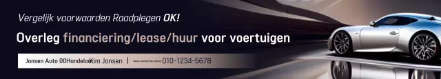 zwarte moderne auto advertentie