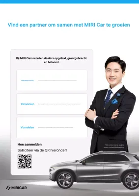 Wervingsadvertentie voor Blue Modern Car Dealer