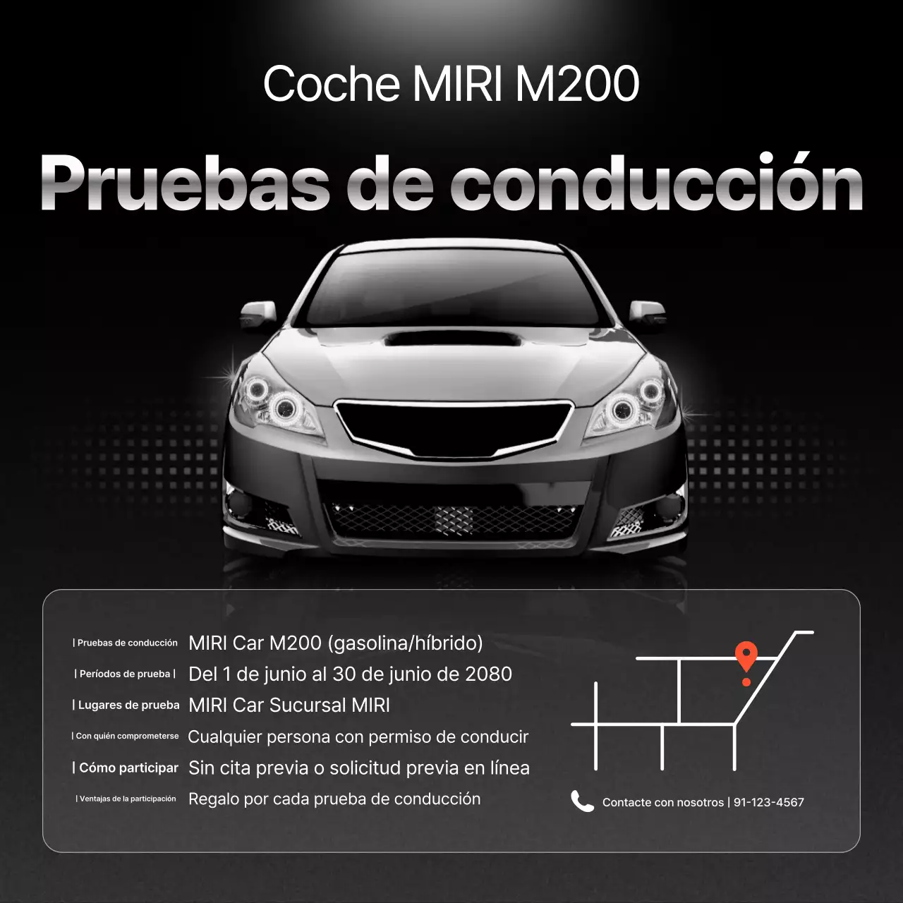 Evento de coches modernos negros