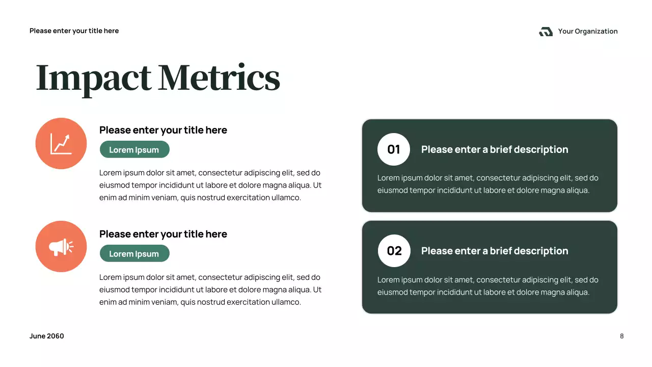 Green Modern Community Impact Report Presentation