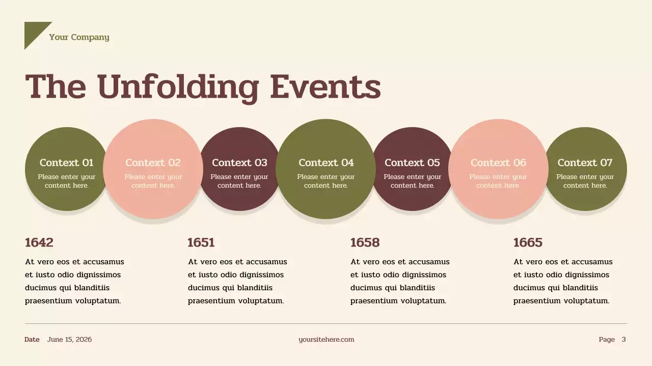 Beige Vintage History Presentation