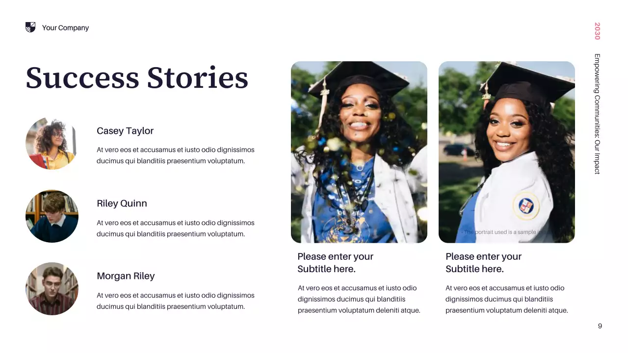 Yellow Modern Community Impact Report Presentation