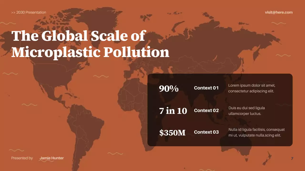 Navy Modern Sustainability Waste Management Presentation