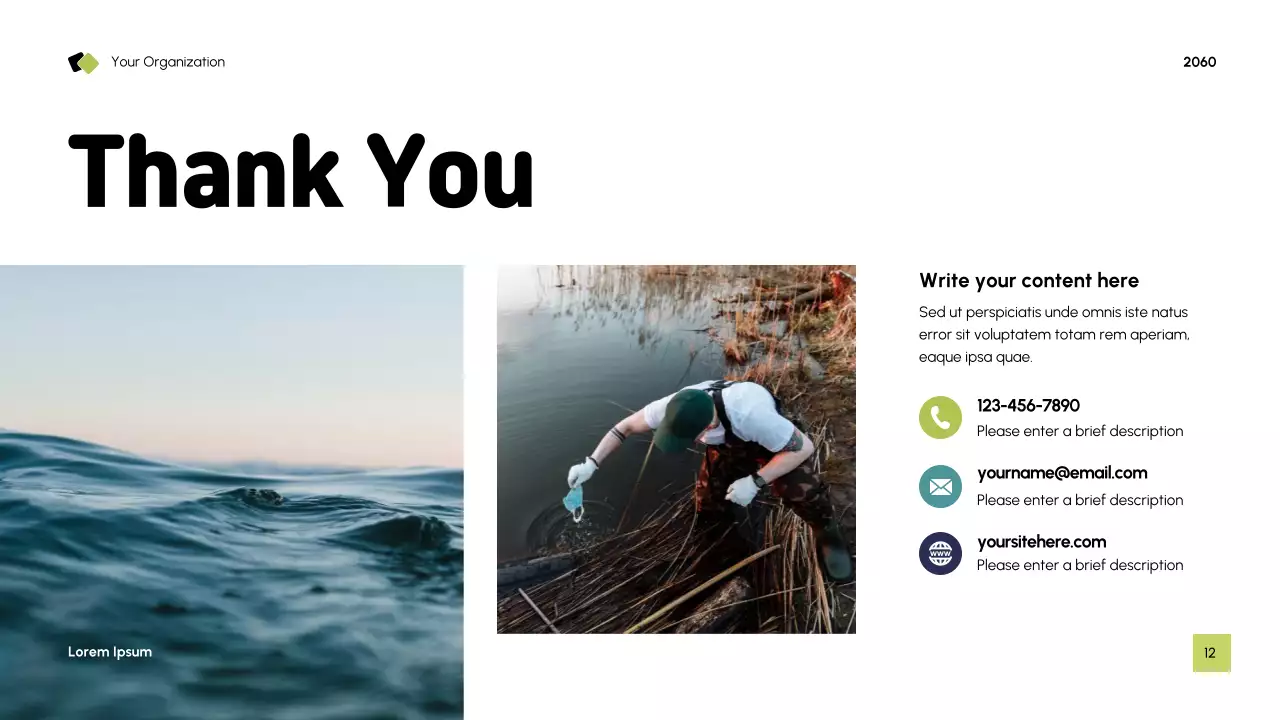 Blue Modern Sustainability Waste Management Presentation