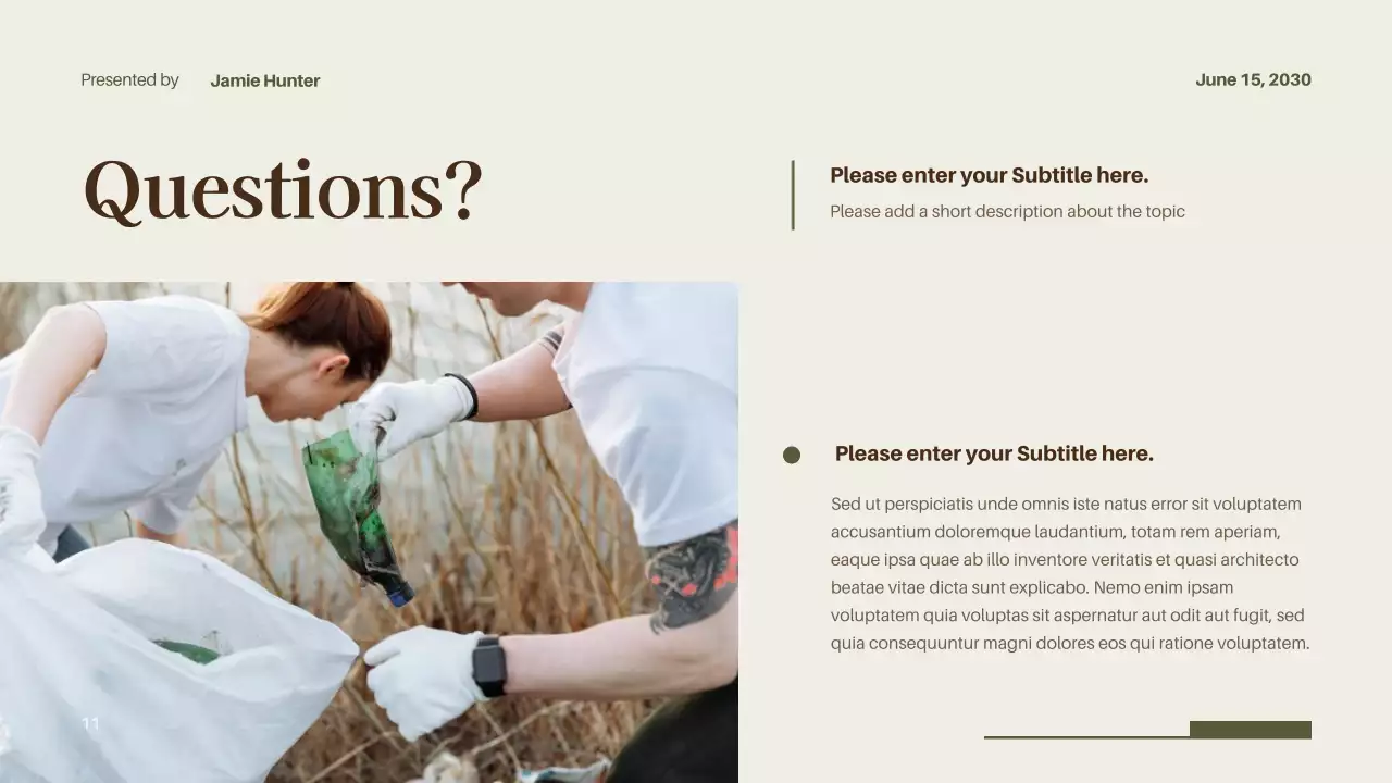 Black Modern Environment Lecture Presentation