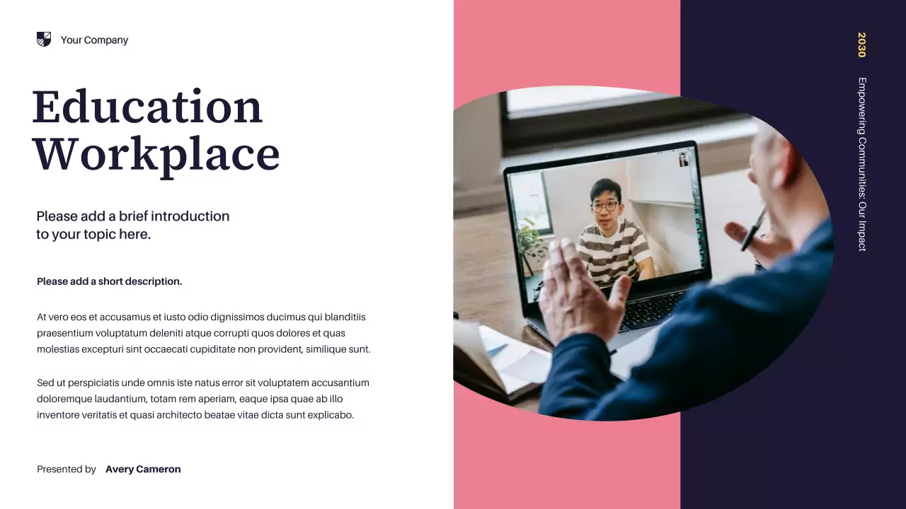 Yellow Modern Community Impact Report Presentation