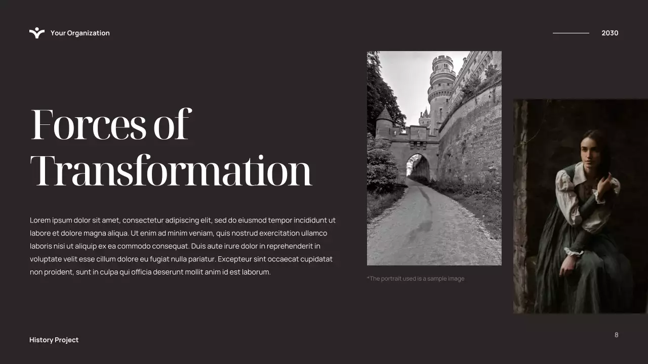 Blue Elegant History Presentation