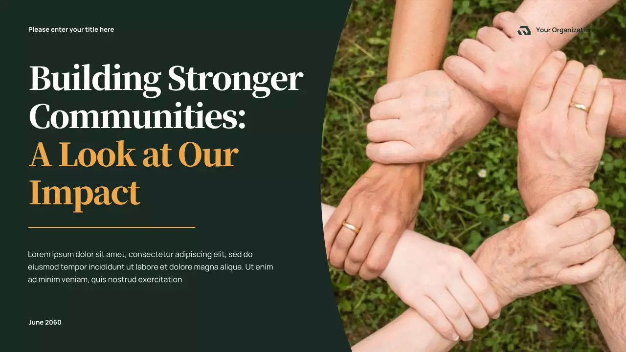 Green Modern Community Impact Report Presentation