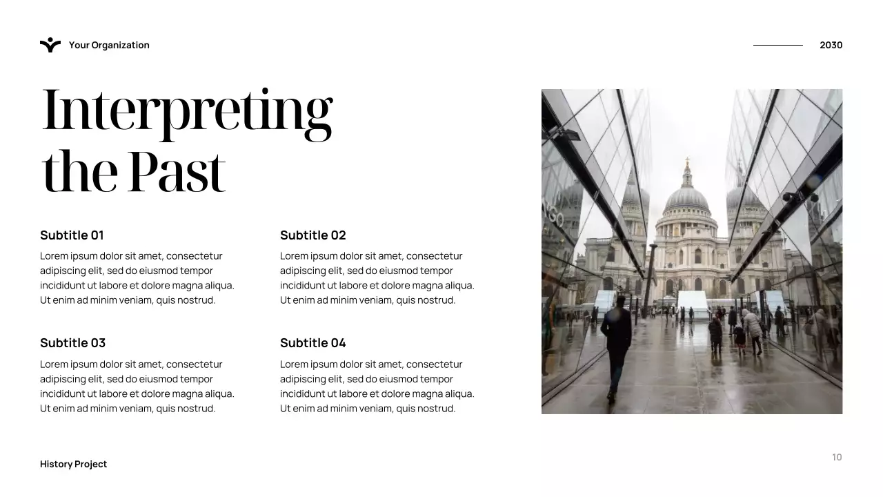 Blue Elegant History Presentation