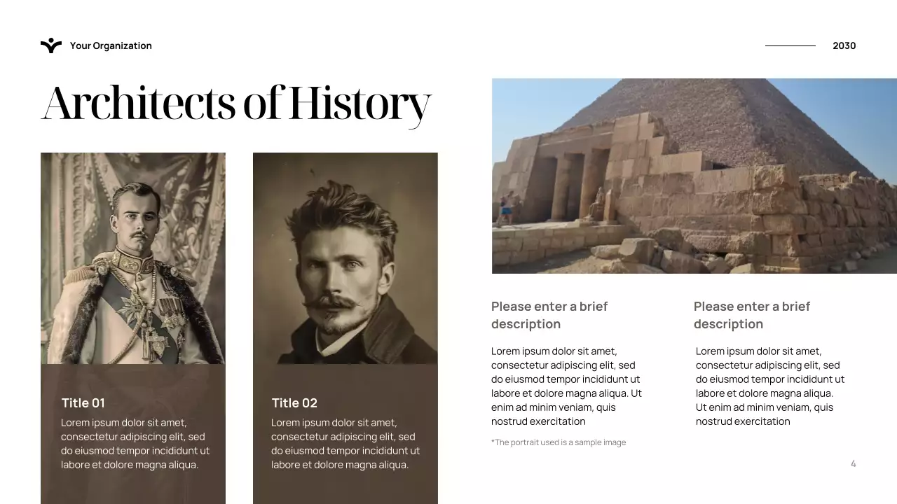 Blue Elegant History Presentation