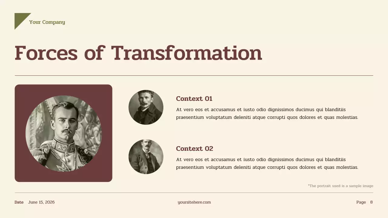 Beige Vintage History Presentation