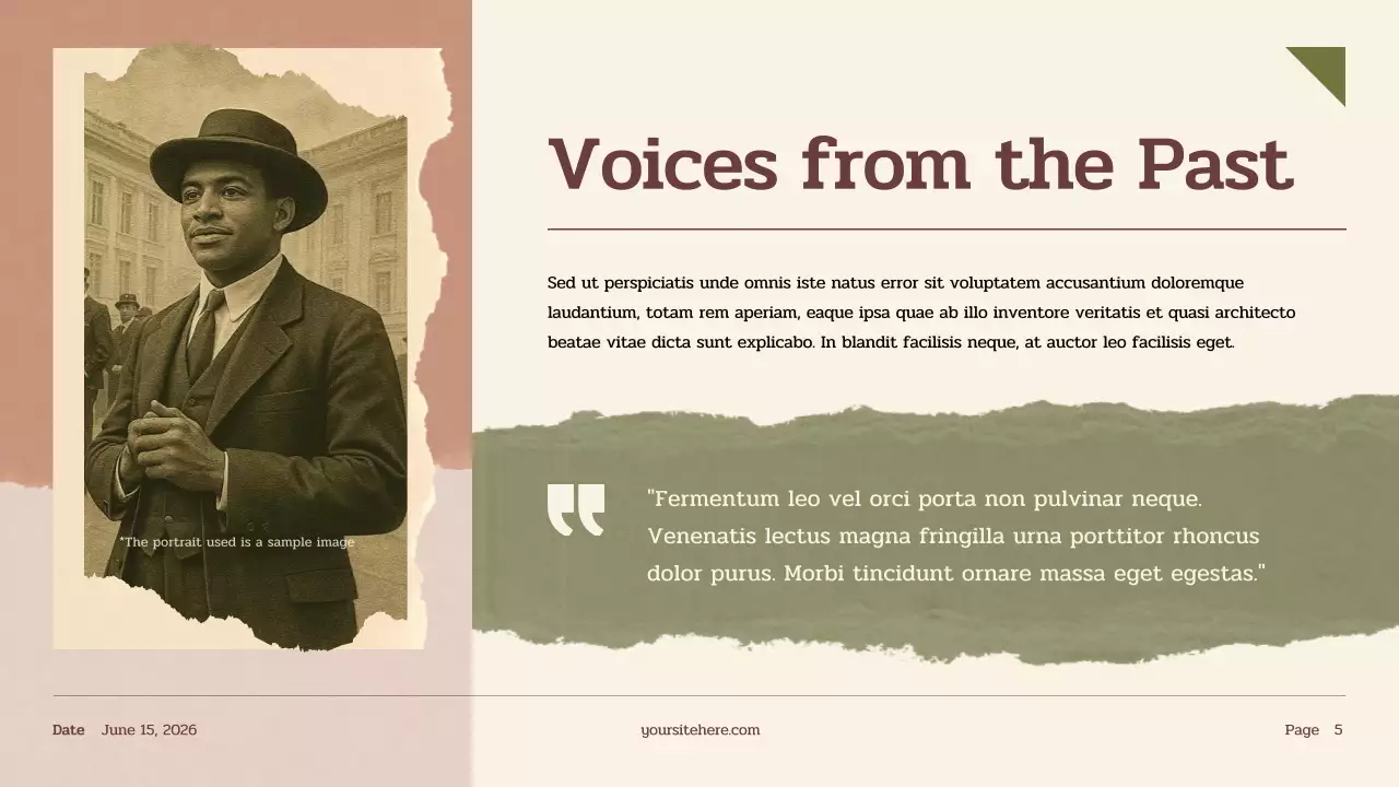 Beige Vintage History Presentation