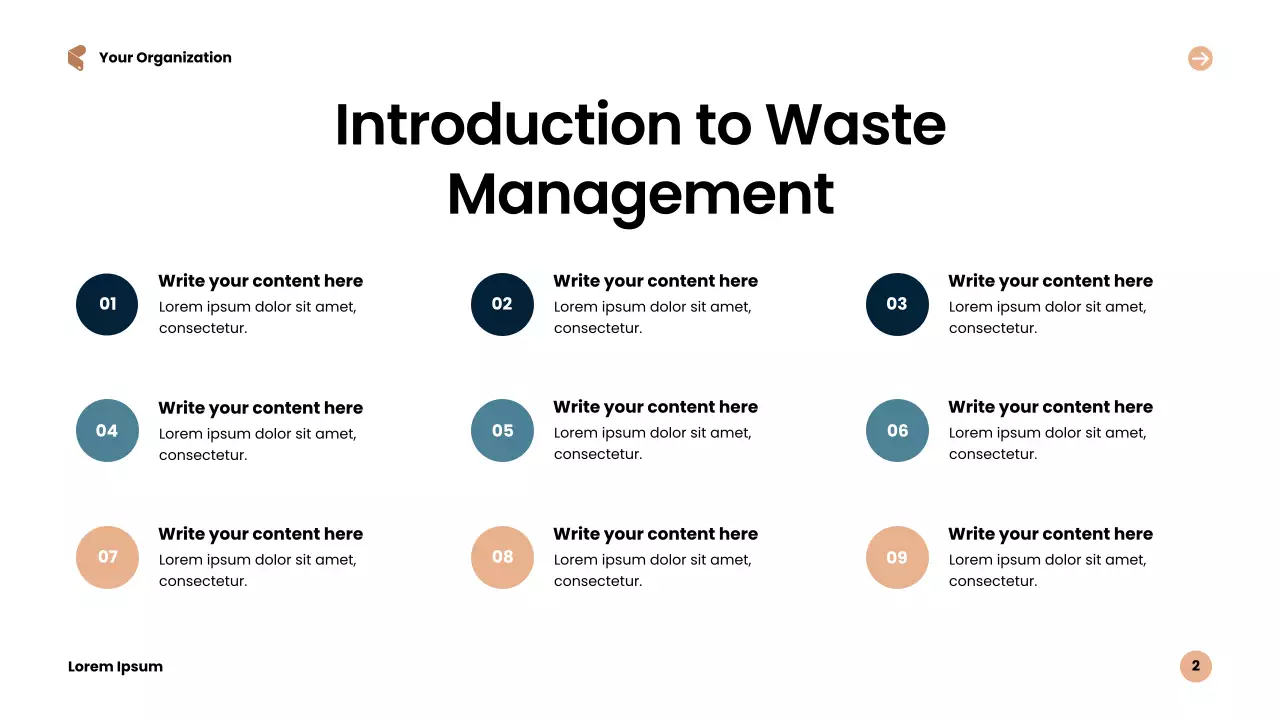 Blue Modern Sustainability Waste Management Presentation