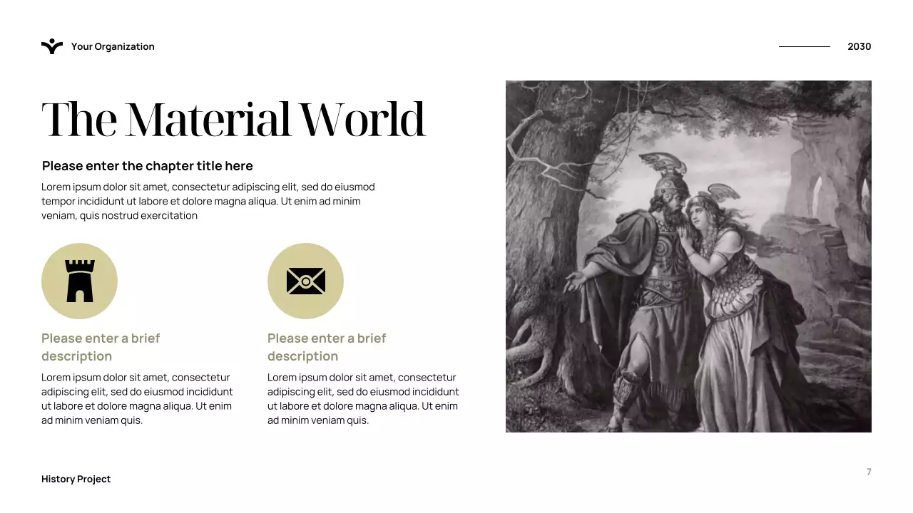 Blue Elegant History Presentation