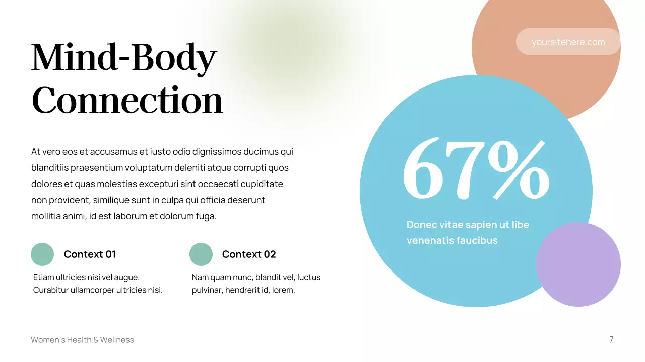 White Minimal Women's Health Guide Presentation