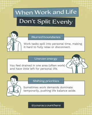 Green Modern Work Life Balance Guide Instagram Post