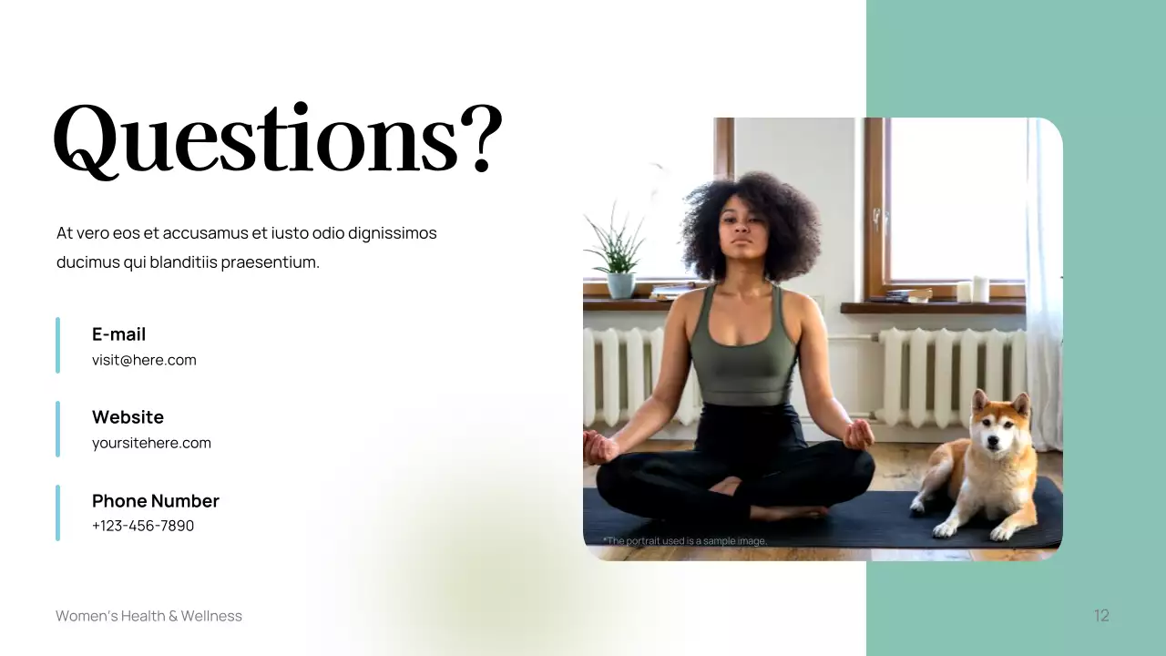 White Minimal Women's Health Guide Presentation