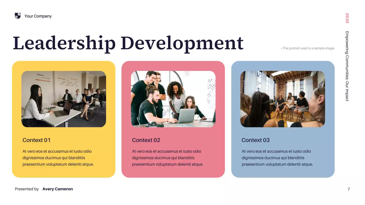 Yellow Modern Community Impact Report Presentation