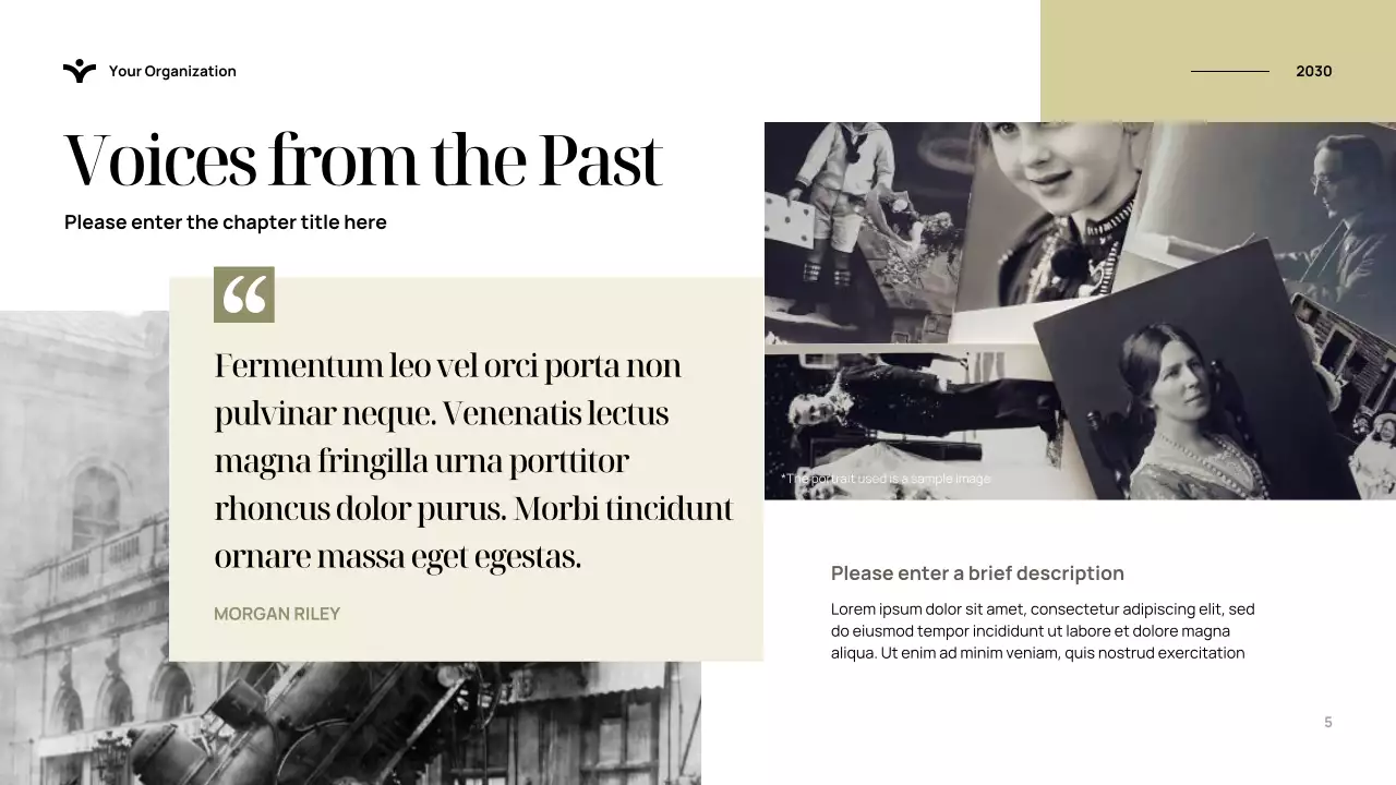 Blue Elegant History Presentation