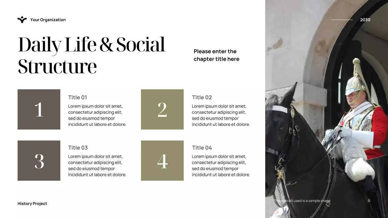 Blue Elegant History Presentation