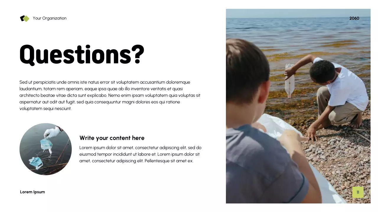 Blue Modern Sustainability Waste Management Presentation