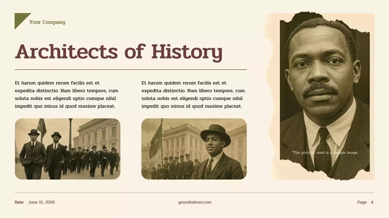 Beige Vintage History Presentation