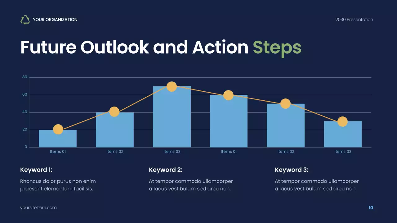 Navy Modern Sustainability Waste Management Presentation