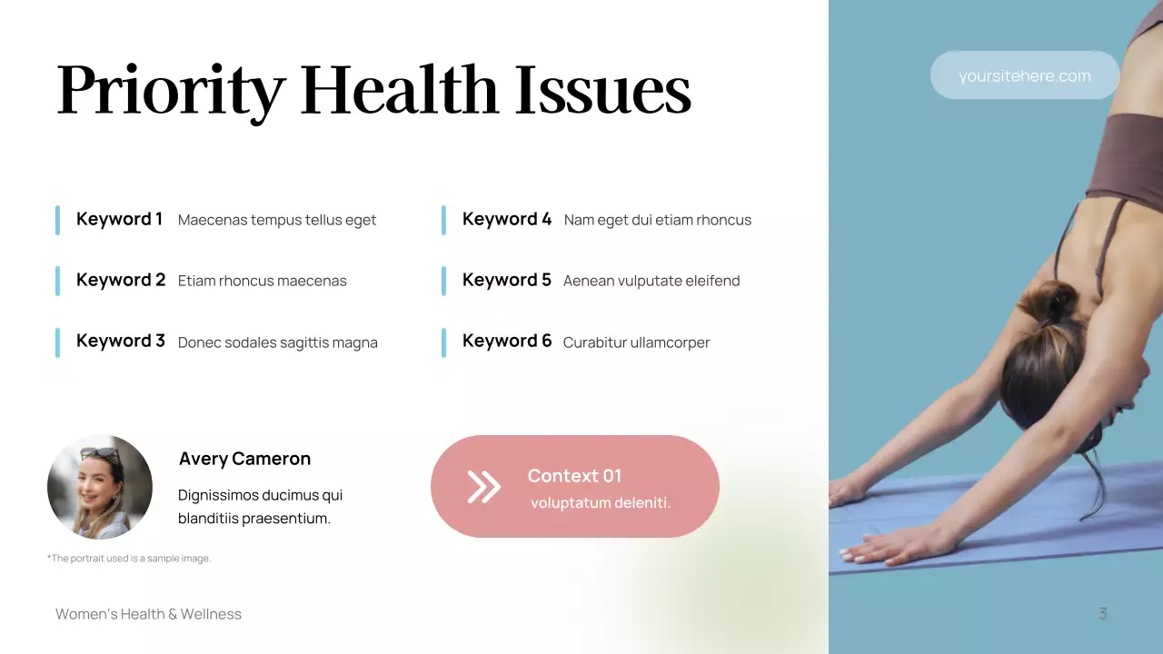 White Minimal Women's Health Guide Presentation