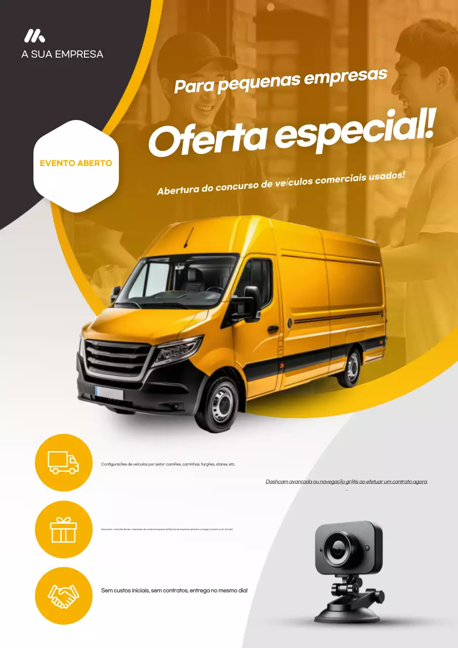 Evento de Carros Modernos Amarelos