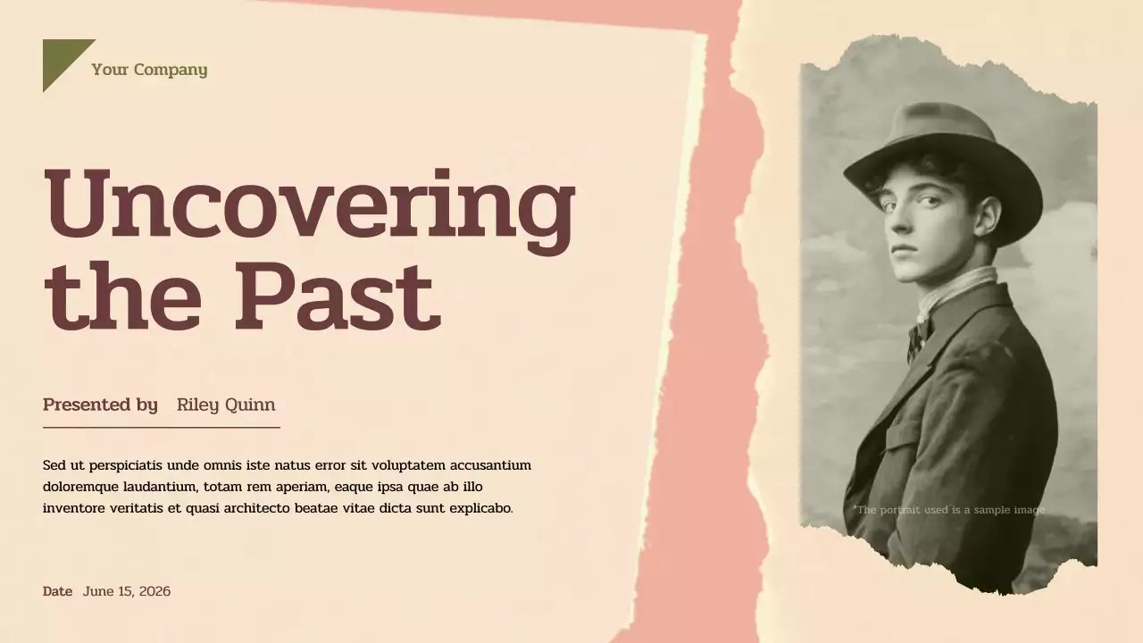 Beige Vintage History Presentation