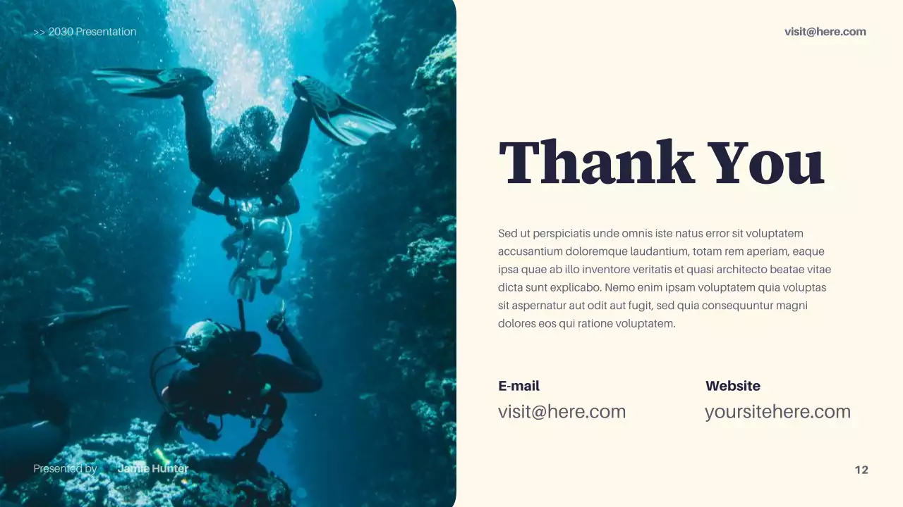 Navy Modern Sustainability Waste Management Presentation