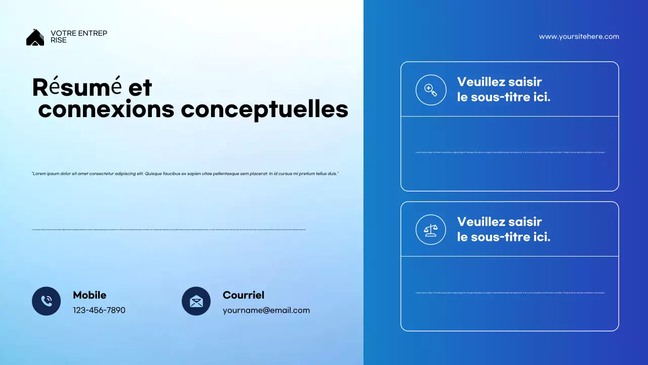 Présentation de la conférence sur la programmation moderne bleue