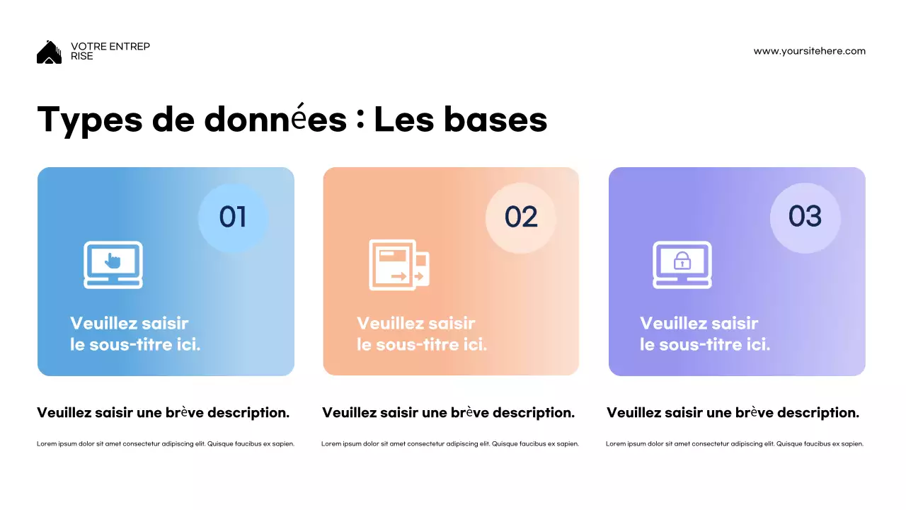 Présentation de la conférence sur la programmation moderne bleue