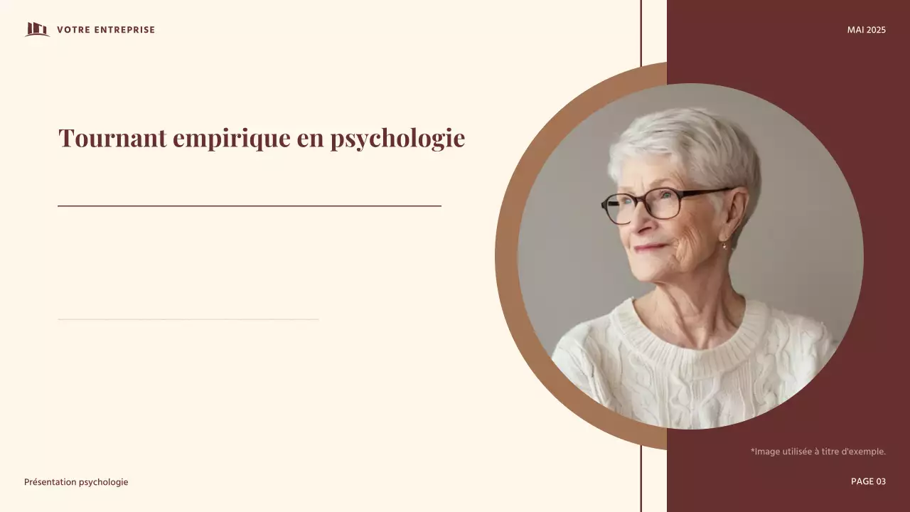 Présentation de psychologie du développement vintage rouge et beige